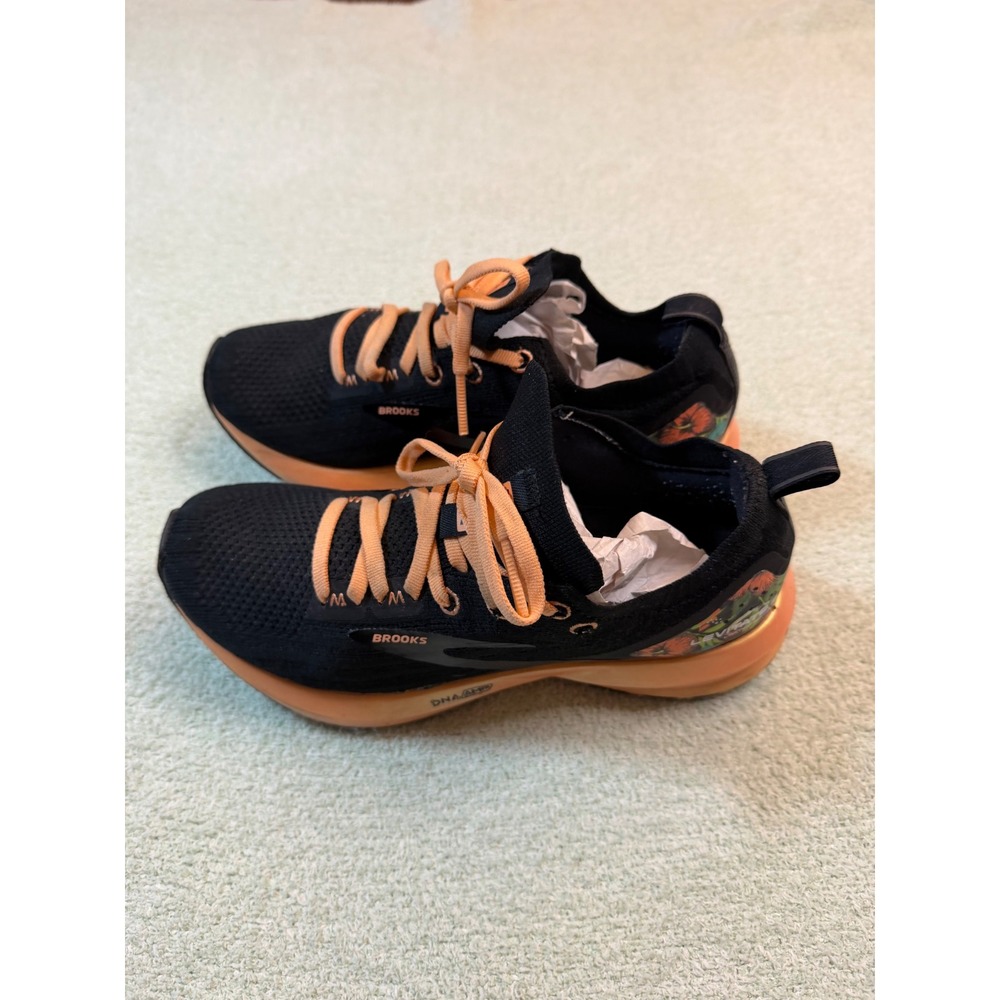 Brooks Levitate 3 Womens Running Shoes Black Coral Floral 1203011B031 Size 7